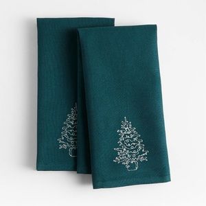 Crate and Barrel - Evergreen Tree Towel Set